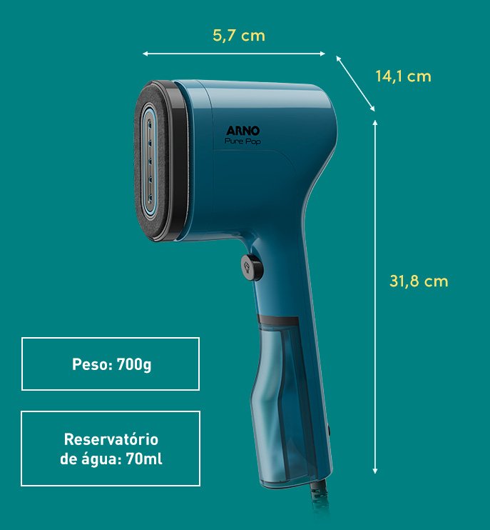 Formato compacto e design que combina com seu estilo