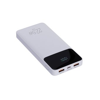 Carregador Portátil ELG PB102WH 10.200mAh 22,5W Display Digital USB-C 2xUSB-A Branco
