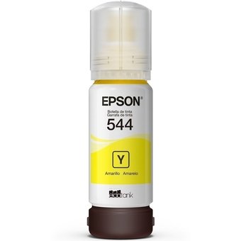 Garrafa de Tinta Epson T544422-BR Amarela 7.500 Páginas para EcoTank L3150 L3250 L3160 L3260 L3560 L5190 L5290 L5590